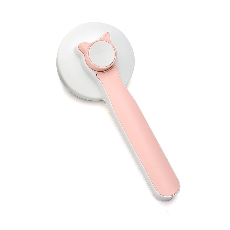Pet grooming brush blue gray pink color options