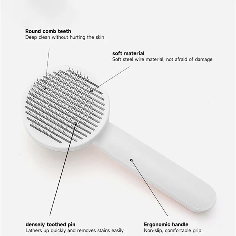 Stainless steel bristles safe for cats and dogs grooming