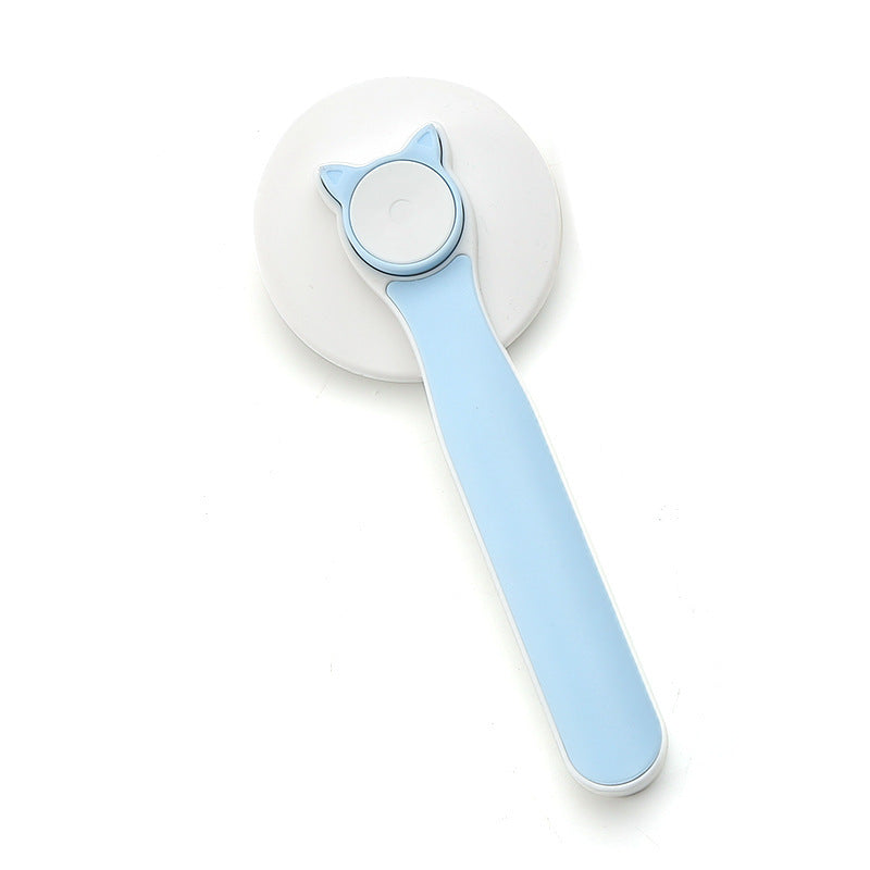 Pink pet brush for cats and dogs – ergonomic anti-slip handle